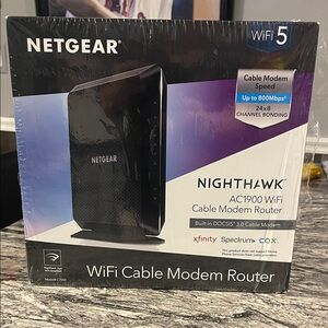 NETGEAR Nighthawk Black Modem Router Combo
